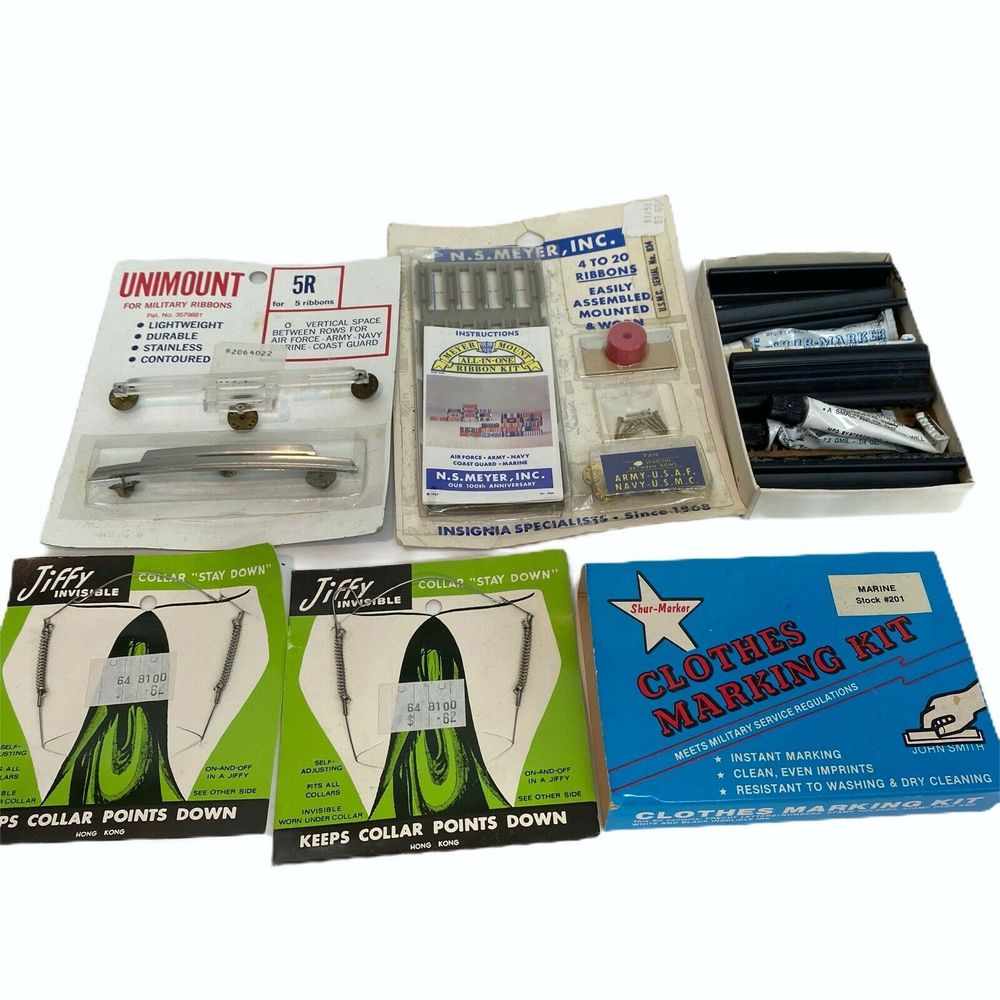 Vtg Military Uniform Accessories